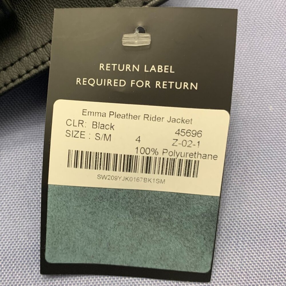 Emma Pleather Rider Jacket - NWT - Picture 5 of 5